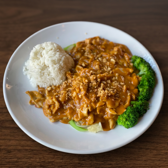 Peanut Chicken Satay.