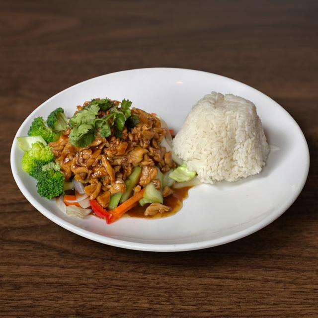 L-Garlic Chicken.