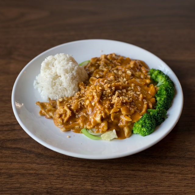 L-Peanut Chicken Satay.